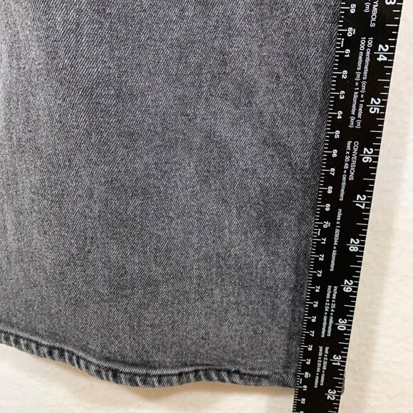 GB High Waisted Baggy Jeans Size 13 Distressed Black Denim Casual Rip Streetwear - Picture 16 of 16